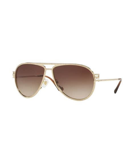 versace ve2171b 125213 62 pale gold aviator sunglasses|Versace VE 2171B 1252/13 Aviator Sunglasses Pale Gold/Brown .